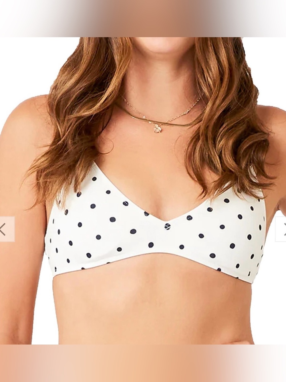 Carve Designs Women's Tamarindo Bikini Top - Cloud Polka Dot Sz XS